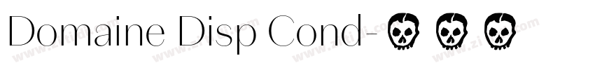 Domaine Disp Cond字体转换